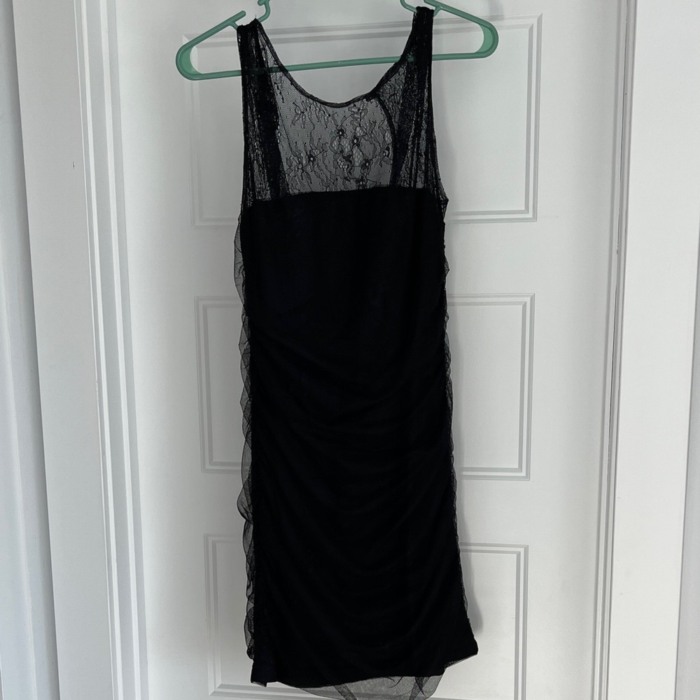 LBD lace little black dress.